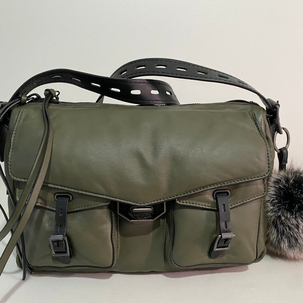 Rag & Bone Field Messenger Leather Puffer